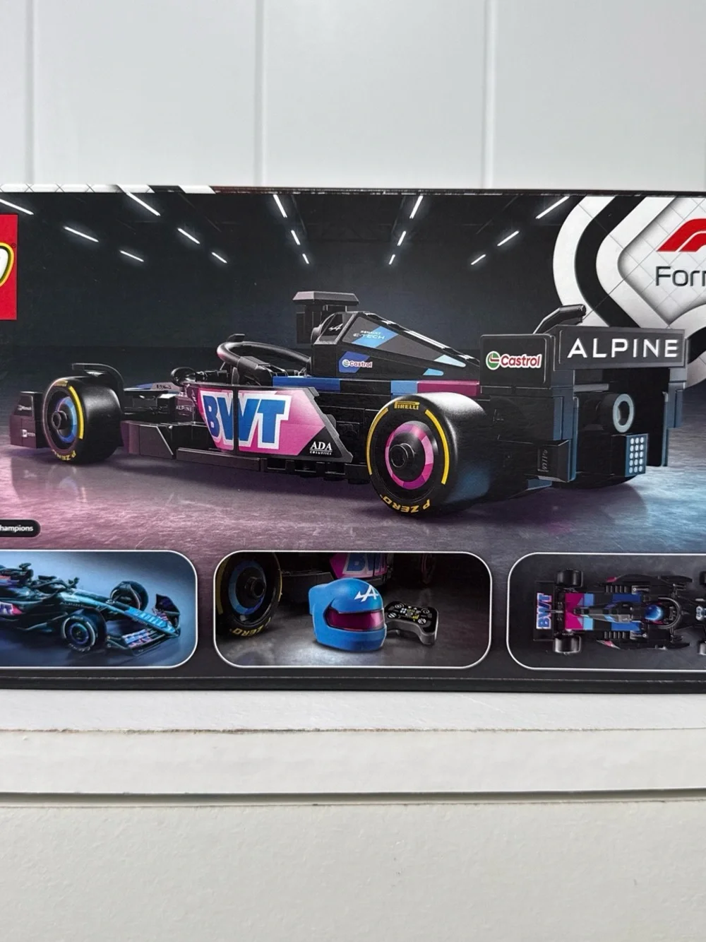 Lego Speed Champions Black Blue Pink Formula Race Car